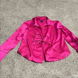 Adidas Bold Pink Satin Top